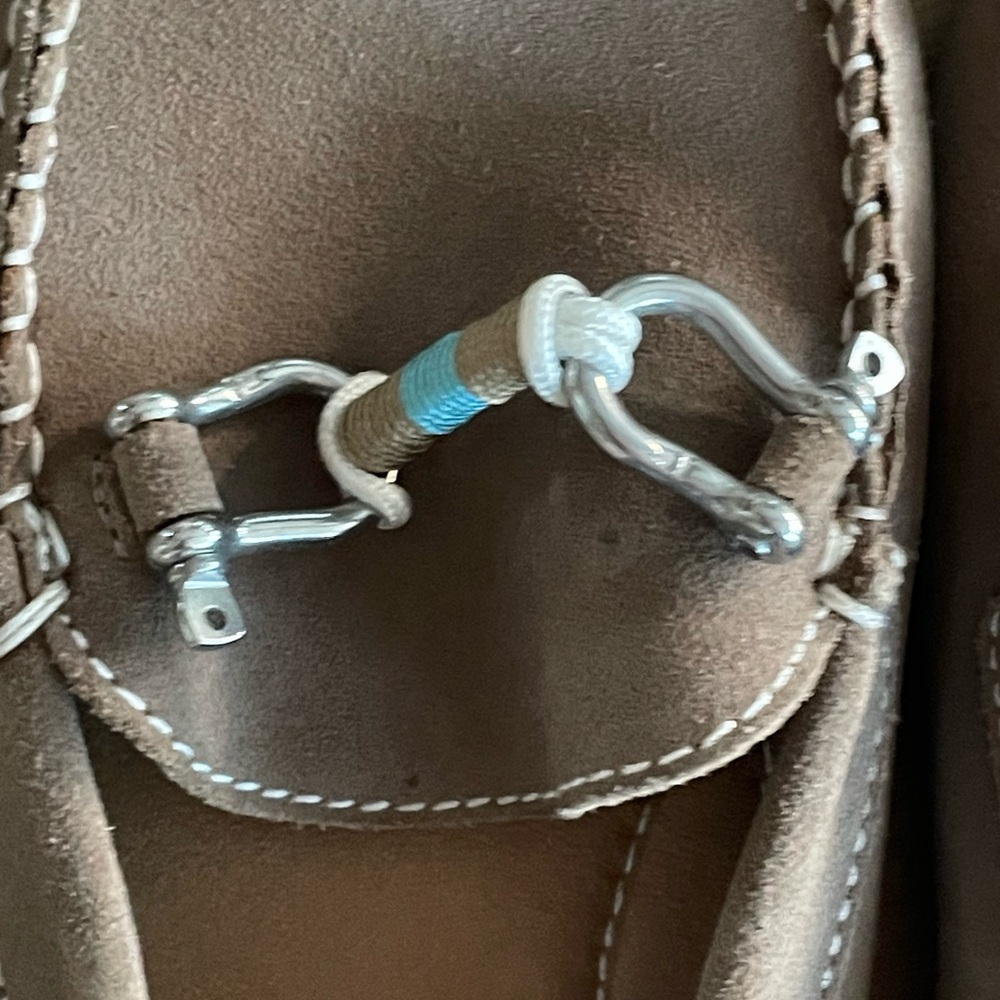 Riomar Tan Suede Driving Nautical Loafers - Picture 5 of 13